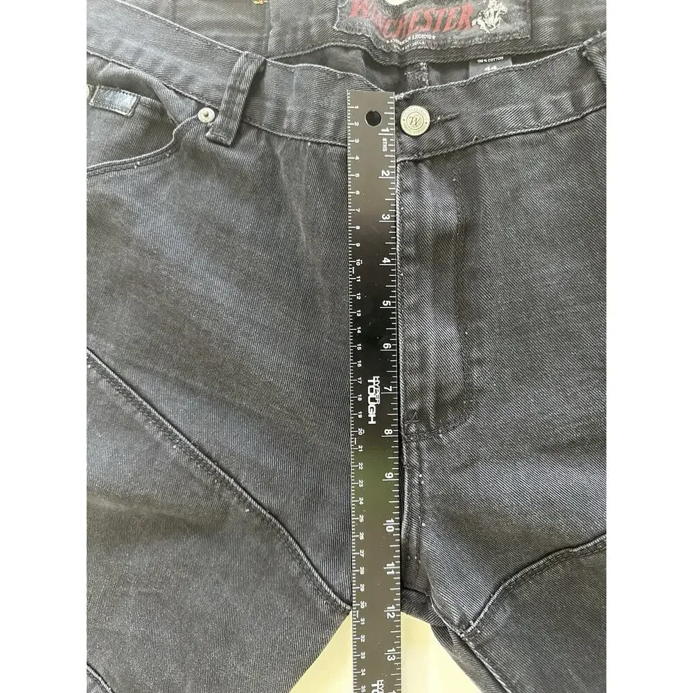 Winchester Men's Jeans American Legend Straight Black Denim Size 44